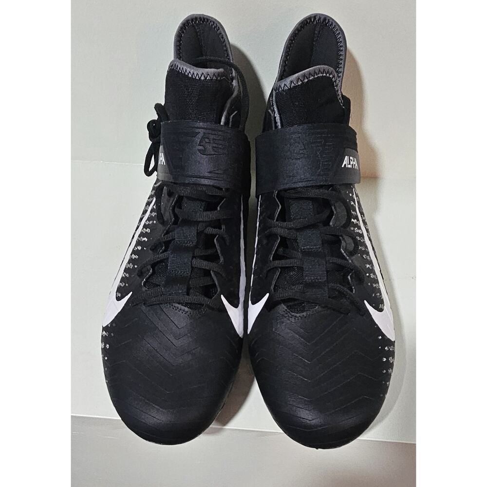 NIKE Alpha Menace Pro 2 Mid Football Cleats Mens 16 WIDE Black BV3951-001